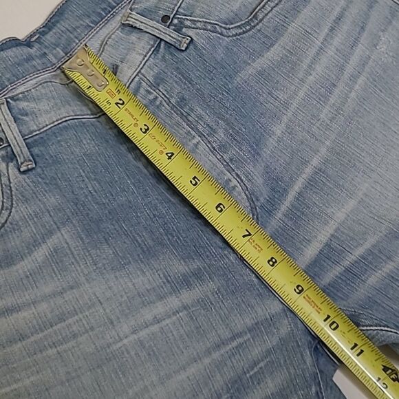 NEW 27 GOLDSIGN LOOSE FIT BUTTON FLY LIGHT STRAIGHT LEG JEANS 28 NWOT - Picture 5 of 15